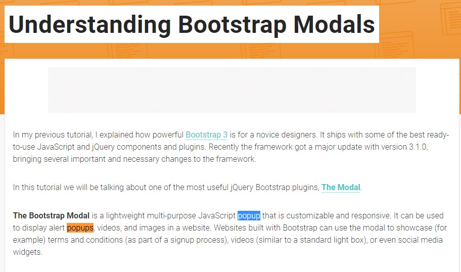  One more  beneficial  post  regarding to Bootstrap Modal Popup
