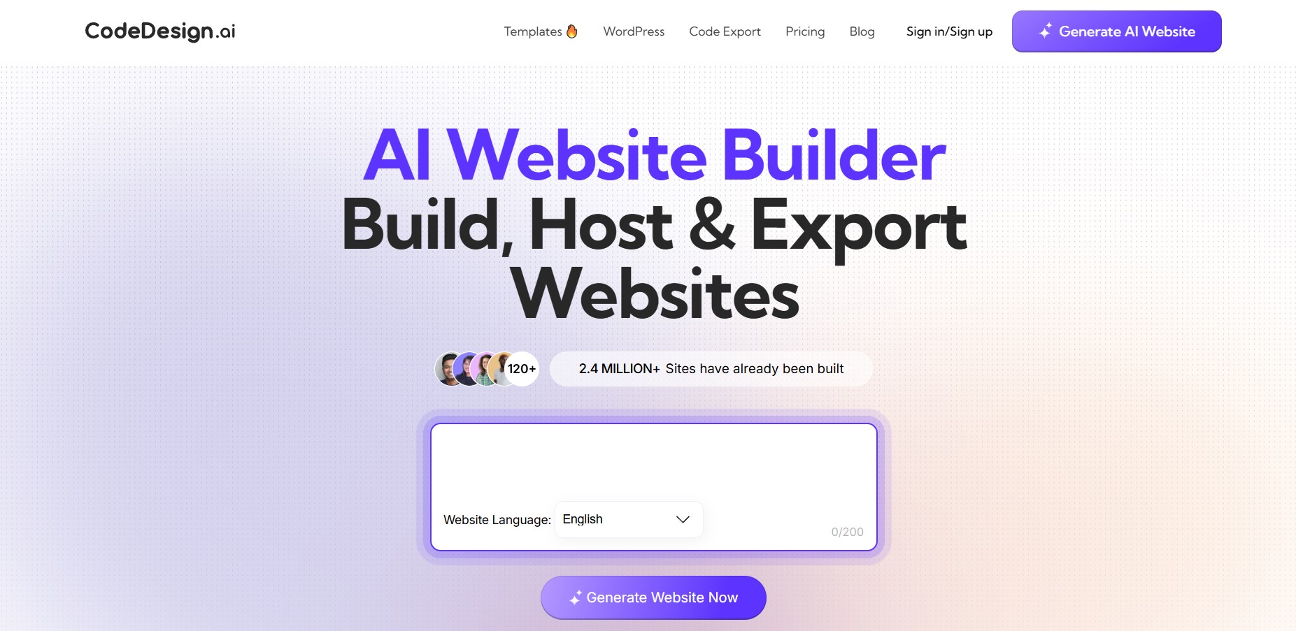 CodeDesign AI Website Builder